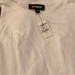 NWT Mens Express White T-Shirt “X” - size Medium
